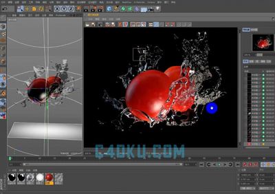 C4D制作电视商业栏目包装流体广告特效中文案例教程